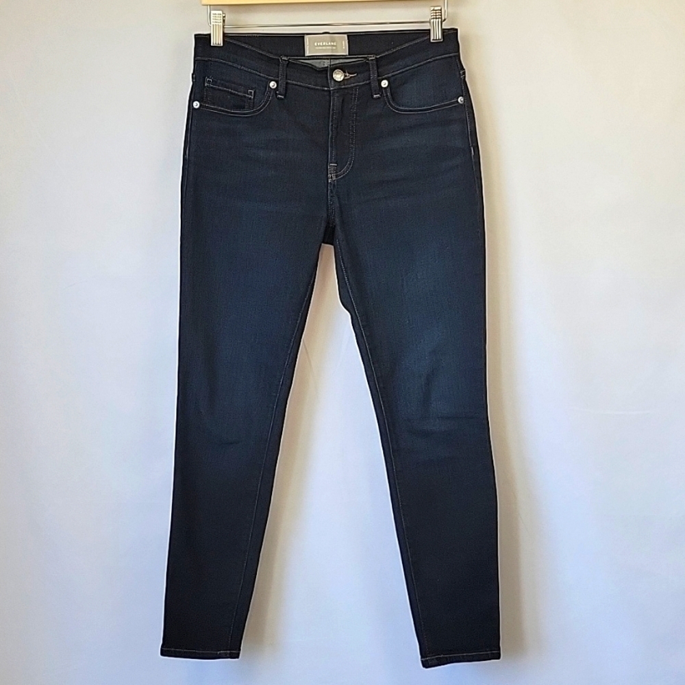 Everlane Mid Rise Skinny Ankle Jeans Dark Wash Size 28